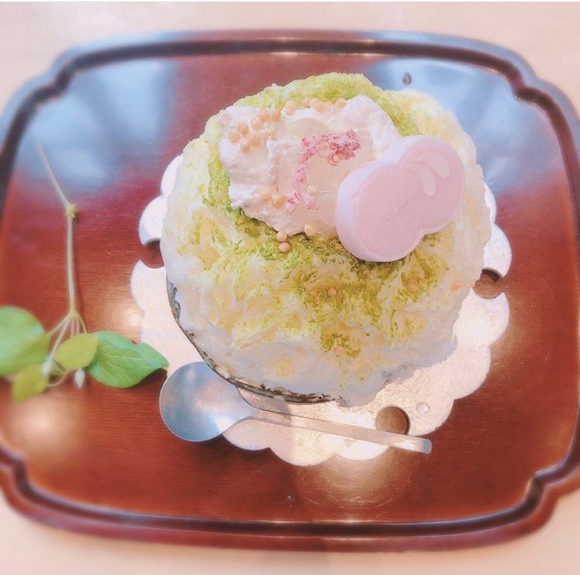 東京の人気かき氷店「廚菓子くろぎ」の限定メニュー「桜子」の実物画像