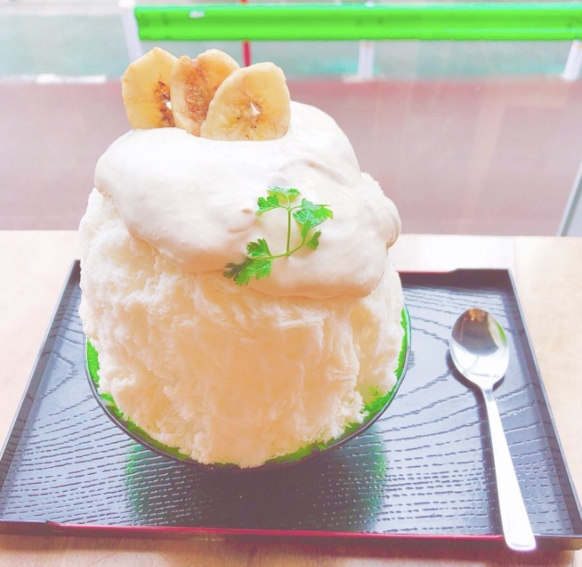東京の人気かき氷店「和キッチン かんな」のおすすめメニュー・バナきなの実物画像