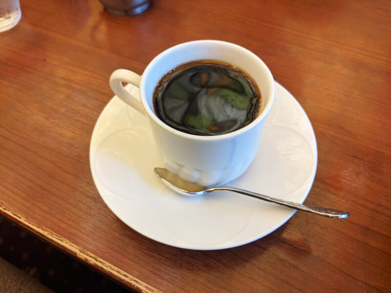 新宿「珈琲西武」のセットメニューのコーヒー